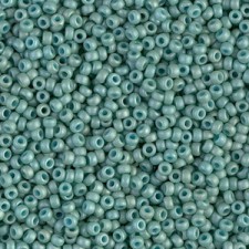 Miyuki rocailles Perlen 11/0 - Matted opaque luster sea foam 11-2028